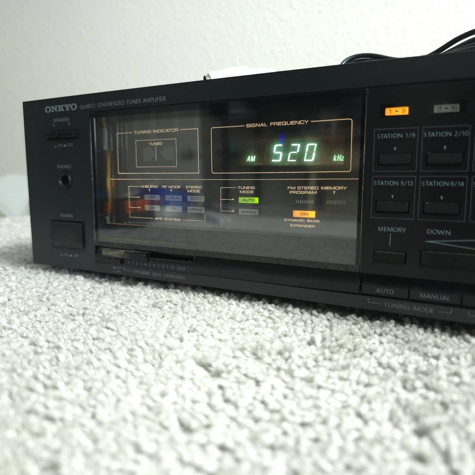 Onkyo TX-28 Quartz Synthesized Tuner Amplifier Receiver Vintage 1980s Working - Image 3 of 4