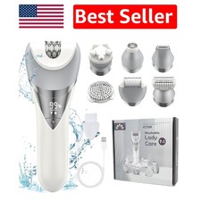Luxury 7-in-1 Waterproof Epilator Painless Shaver for Effortless Hair Removal