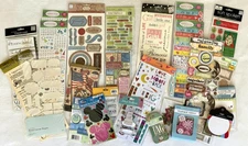 Lot Scrapbooking Supplies Stickers Embellishments Tags Family Love Baby Wedding