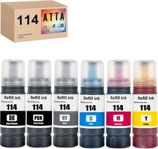 Tintenflasche für Epson 114  ET-8500 ET-8550 C13T07A140 C13T07B140 C13T07B240