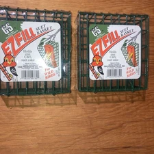 C&S EZ Fill Suet Basket 2 Green Water-Resistant Coating Hanging Bird Feeders 2Pk