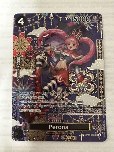 One Piece PERONA #OP06-093 OP14 SP Alternate Art The Azure Sea's Seven~English