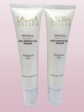 LAURA GELLER SPACKLE SKIN PERFECTING PRIMER ORIGINAL CLEAR 2 OZ NWOB LOT OF 2