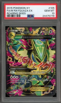 Pokemon M Rayquaza EX XY Roaring Skies Full Art #105 PSA 10 Gem Mint