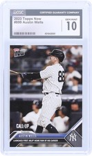 Austin Wells Yankees 2023 Topps Launches First Home Run #899 CGC 10 Rookie Card