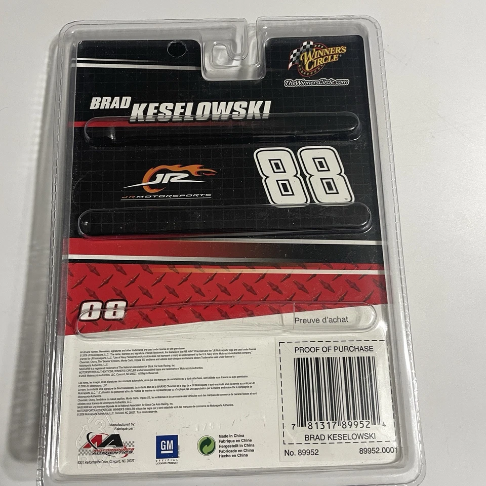 Nascar fundido a presión Brad Keselowski Navy #88 Winners Circle 1:64 nuevo en paquete Foto 3 de 4