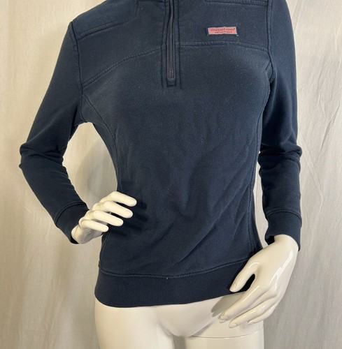 Vineyard Vines Womens 1/4 Zip Athleisure Sweatshirt Sz XS Whale Lululemon Style - Picture 8 of 18