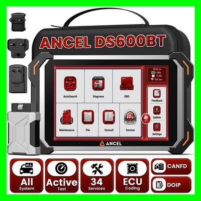 2025 ANCEL DS600BT Auto Diagnostic Scan Tool Bidirectional Car OBD2 Scanner IMMO