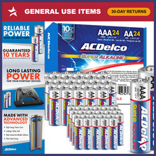 48-Count Super Alkaline AA  AAA Batteries Combo Pack, 10-Year Shelf Life, Reclo