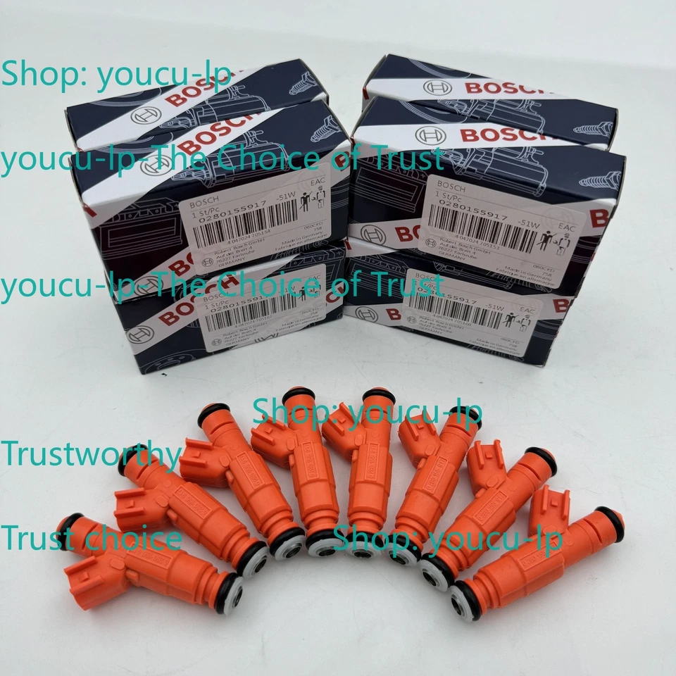 8pcs Injectors Fits For 2003 2004 Lincoln Town Car 4.6L V8 XL2E-C5A 0280155917 - Image 2 of 4