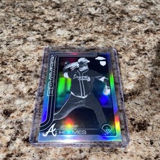 2025 Topps Chrome Baseball Negative Refractor Rookie Grant Holmes #169 Braves!! 