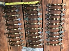 Lot of 30 Vintage Arts & Crafts Cabinet Pulls National Lock Co, Probably Brass