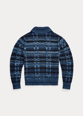 RRL DOUBLE RL RALPH LAUREN NWT Sz XXL Indigo Cotton-Blend Zip