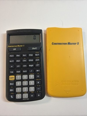 Calculated Industries Construction Master 5 Calculator - Black Yellow Model 4050