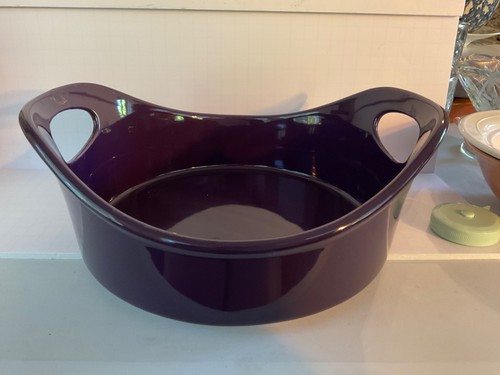 Rachael Ray 2 Quart  Dark Purple  Baking  Dish with Handles - Picture 1 of 4