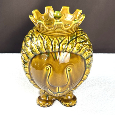 RARE! Anthropologie Italy MCM Alvino Bagni Lion 'King of the Jungle' Cookie Jar