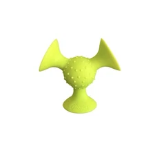 Fat Brain Toys pipSquigz Baby Toddler Sensory Rattle Toy Green Yellow