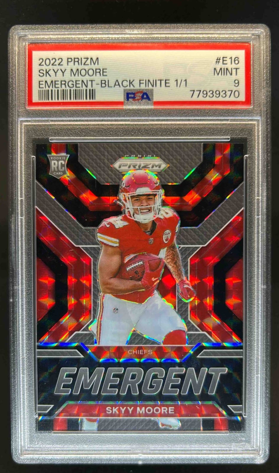 Skyy Moore Panini Prizm Emergent #E16 Black Finite