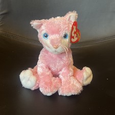 BNWT Retired Ty Beanie Baby Plush Carnation Pink Cat New Tagged Perfect