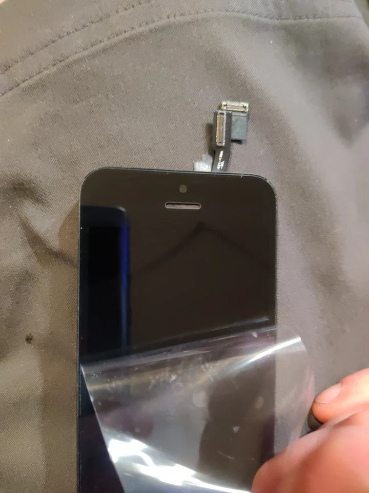 Conjunto de marco digitalizador LCD para Apple iPhone 4 GSM negro frontal vidrio tapa táctil Foto 3 de 3