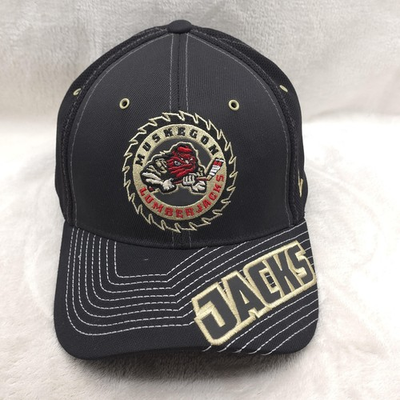 #ad #ad Muskegon Lumberjacks Hat Cap Fitted Mens XL Black Gold Mesh USHL Hockey Zephyr $16.99
