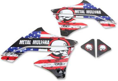 Factory Effex Sponsor Logo Sticker Sheet Metal Mulisha Sticker Kit 2 16-68052
