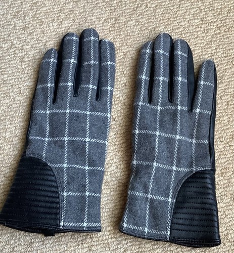 Grey Check Gloves, Ladies. M/L - 第 1/2 張圖片