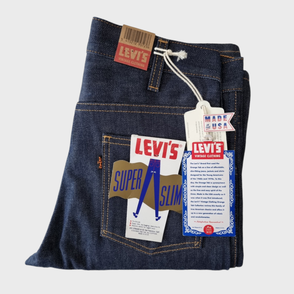 NWT LVC Levi's Vintage Clothing 1965 606 Super Slims W27L32 Big E USA MADE Rigid