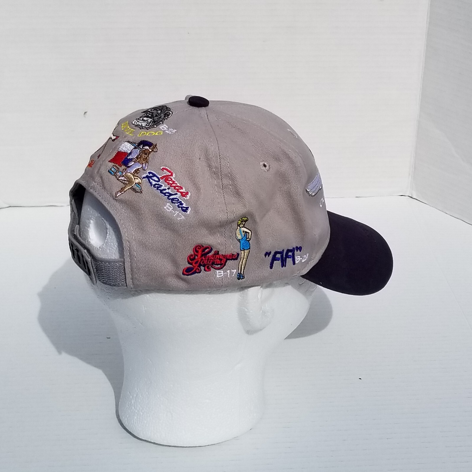 Air Force Ghost Squadron Hat Hook Loop Snapback B… - image 9