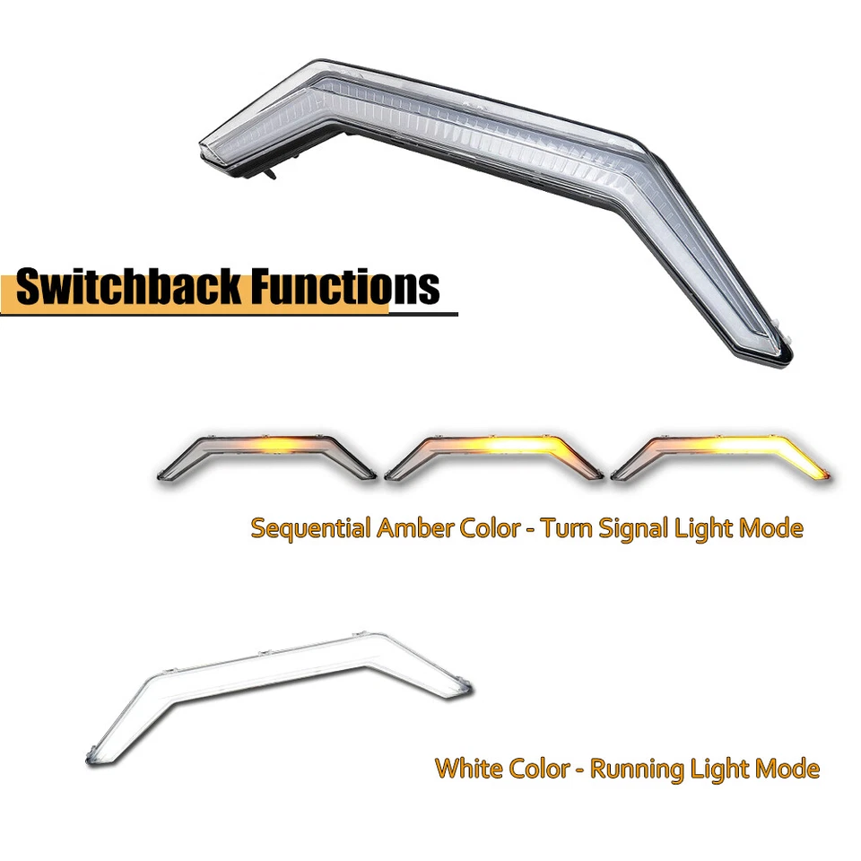 Luz LED de acento delantera con señal secuencial para Polaris RZR PRO XP / 4 2020-2024 Foto 2 de 4