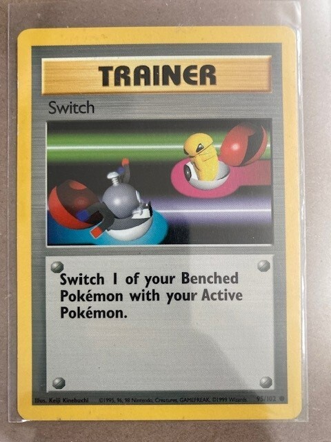 1999 Pokemon Base Set - SWITCH #95 - Light Play
