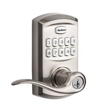 Kwikset 917-TNL-15-SMT-CP-RCALFD SmartCode Satin Nickel Keyless Entry Lever