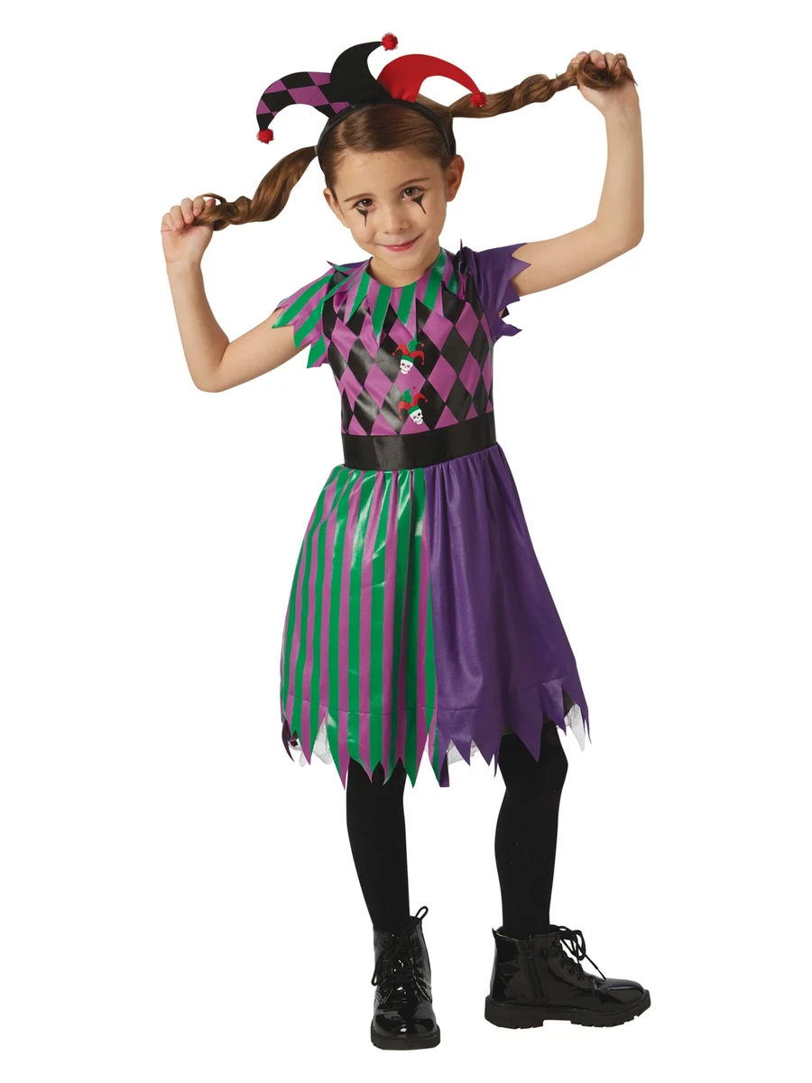 Arlecchino Giullare Costume Bambina Halloween Costume Bambini