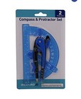 Wexford Elementary School Compass & Protractor Set, 2 Piece Blue
