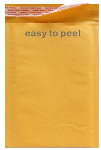 PolycyberUSA 250 pcs #0 Kraft Bubble Envelopes Mailers 6x9 - Zdjęcie 4 z 7