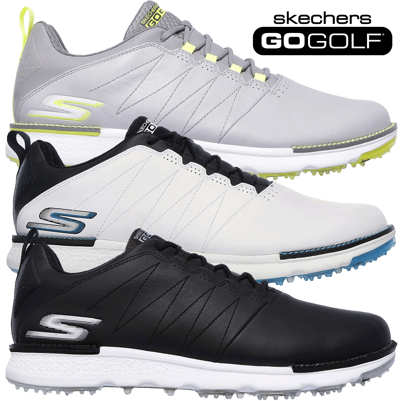 skechers leather golf shoes