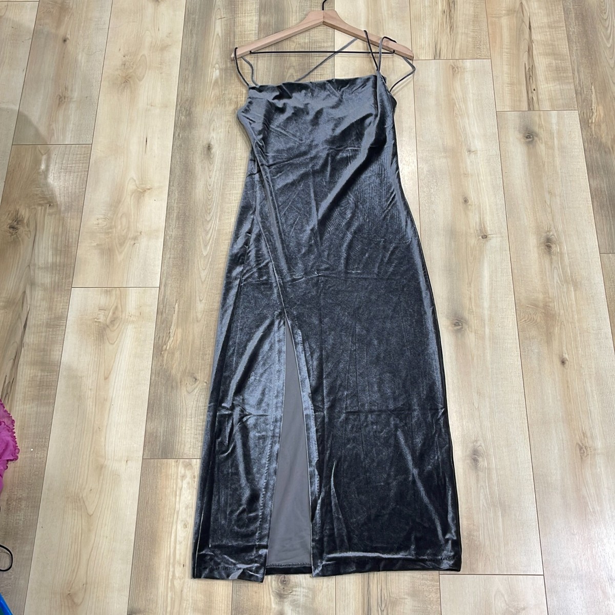 slim fit dress slacks Grey Velvet Dress main image 1