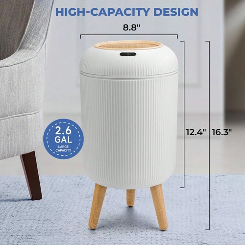 Watso-Motion Sensor Trash Can With Lid, Touchless Trash Can, Automatic Waterproo - Picture 18 of 27