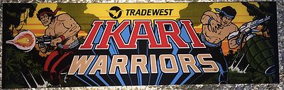 Ikari Warriors Arcade Marquee 26''x8''
