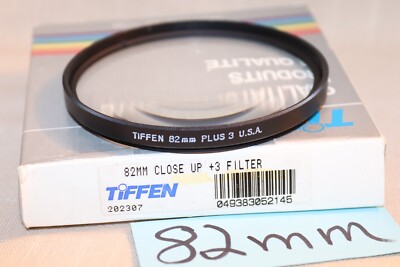 RARE Vtg TIFFEN 82mm CLOSE UP +3 FILTER, USA 82mm Plus 3 Close-Up Filter, ISSUE!