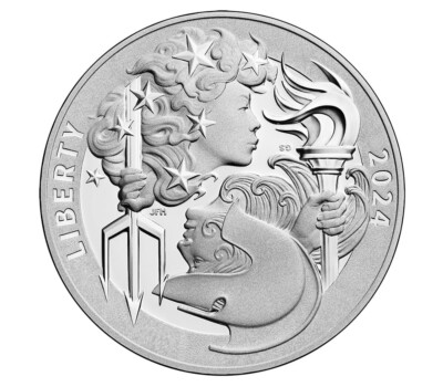 1オンス 2024 Britannia and Liberty 1oz 銀貨 2024 Liberty & Britannia 1 oz Silver Proof Medal - Philadelphia