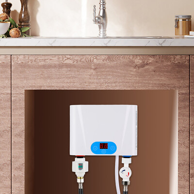 Kitchen Electric Hot Tankless Water Heater Instant Water Boiler Under Sink 5500W