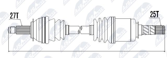 Driveshaft For Subaru Impreza 08-, Legacy 04- L/R - Image 6