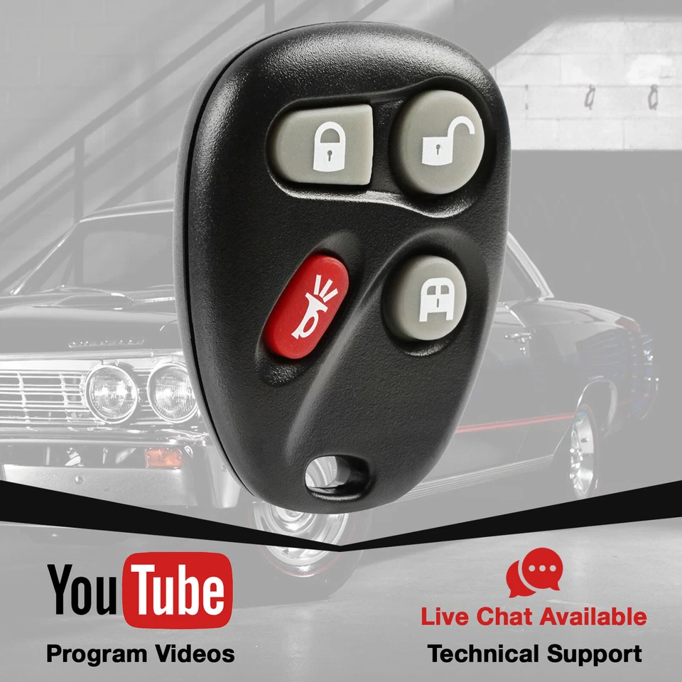 Key Fob for 2003 2004 2005 2006 2007 Chevrolet Express 1500 2500 3500 15752330 Foto 3 de 4