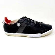 Plae Mulberry Black Red Full Grain Leather Mens Casual Sneakers 552010 001