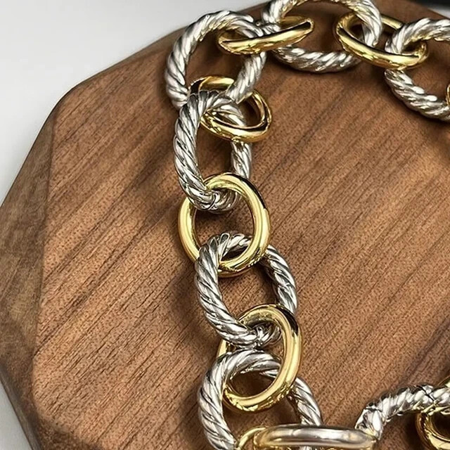 David Yurman gold and silver oval chain bracelet | eBay David Yurman gold and silver oval chain bracelet | eBay