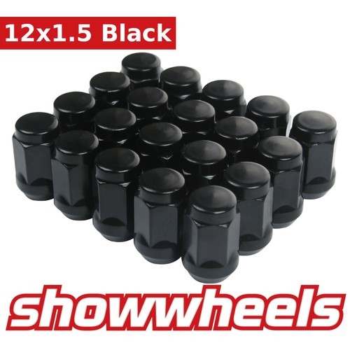 24x Black Wheel Nuts 12x1.5 For Ford Ranger Mk1 1999-2006 – Aftermarket Alloy Wheels