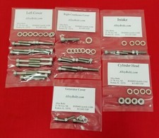 YAMAHA 1979-92 QT50 1981-2008 PW50 POLISHED STAINLESS ENGINE BOLT SCREW KIT SET