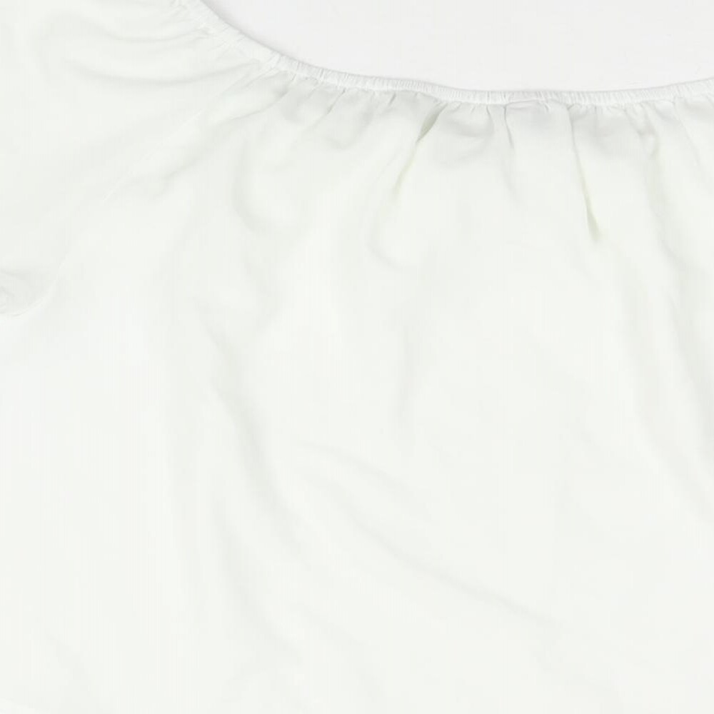 Stradivarius Womens White Polyester Basic Blouse … - image 4