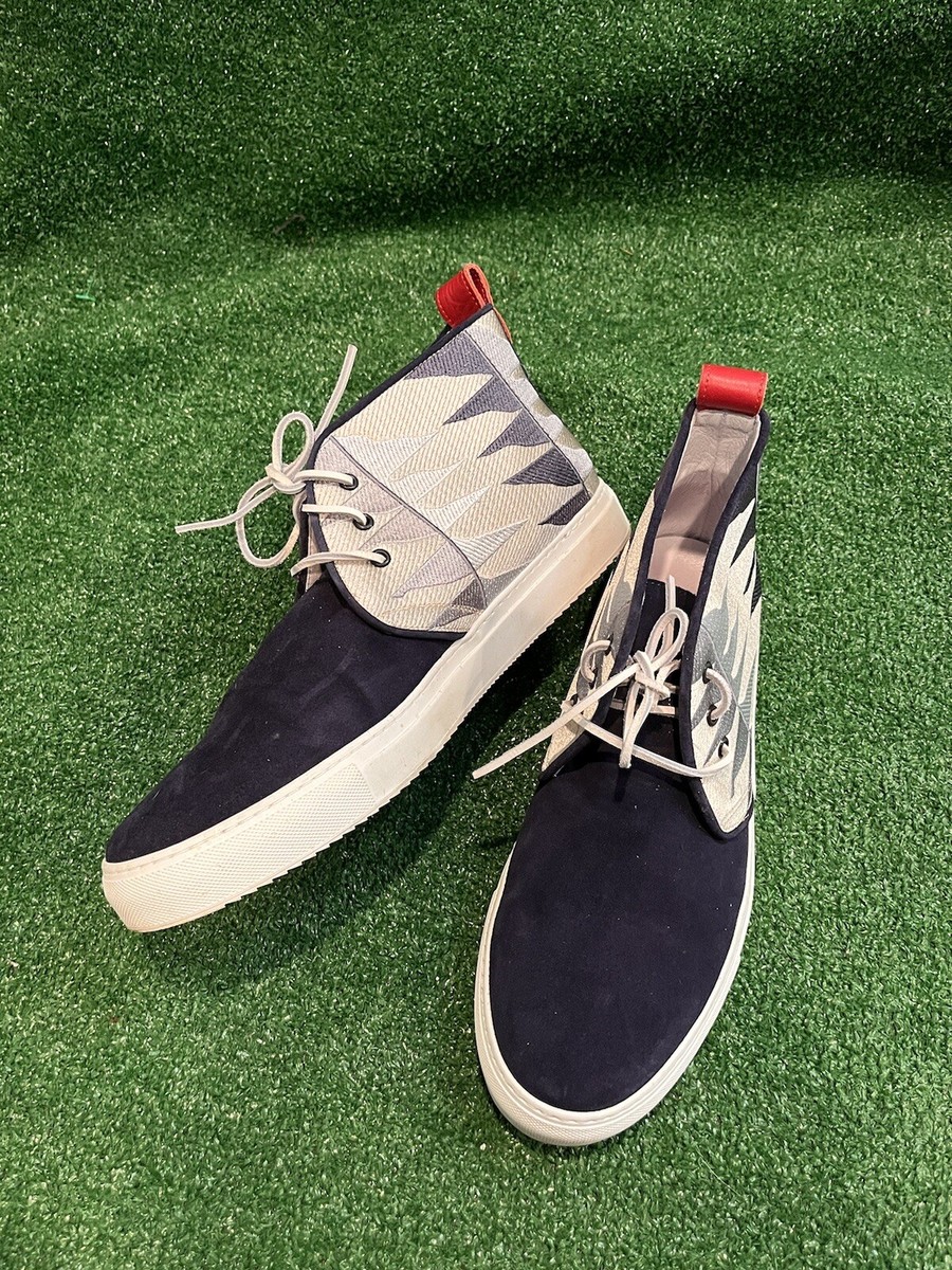 Del Toro Chukka Shoes Mens Size 14 Digital Blue Print Made